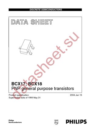 BCX17 T/R datasheet  